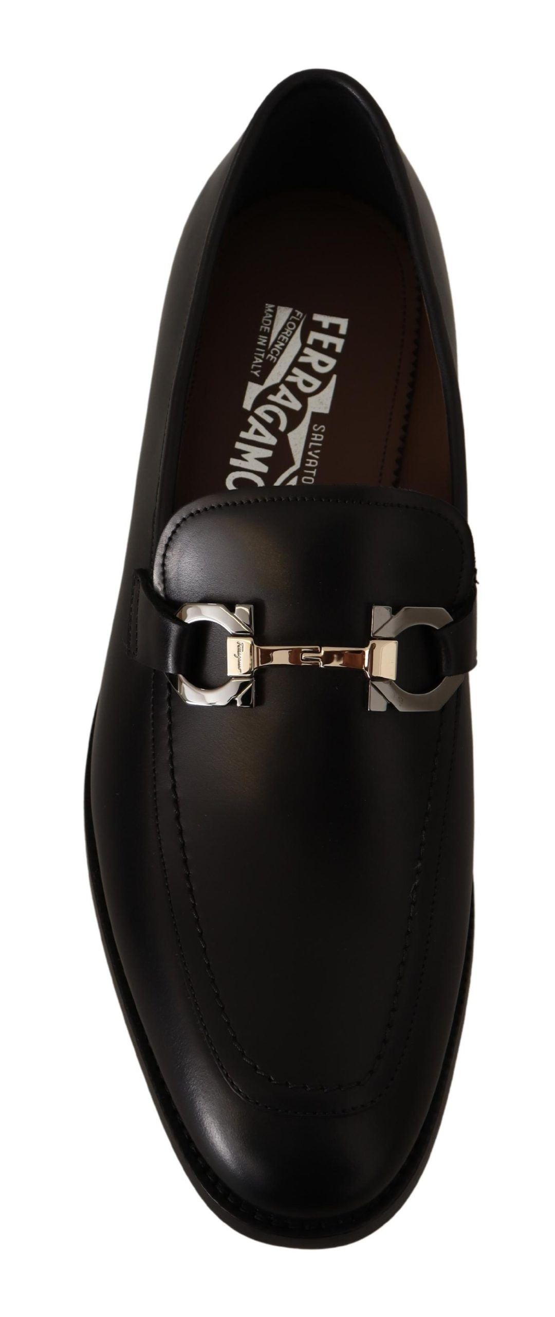 Salvatore Ferragamo Black Calf Leather Moccasin Formal Shoes – Bags of  Berries